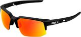 Speedcoupe Sunglasses - Black - Red Mirror