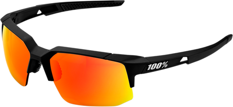 Speedcoupe Sunglasses - Black - Red Mirror