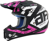 FX-17Y Helmet - Attack - Matte Black/Fuchsia - Large