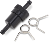 Anodized Aluminum Fuel Filter - Black - 5/16\"