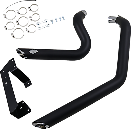 Shortshots Staggered Exhaust System - Black 2004 - 2013