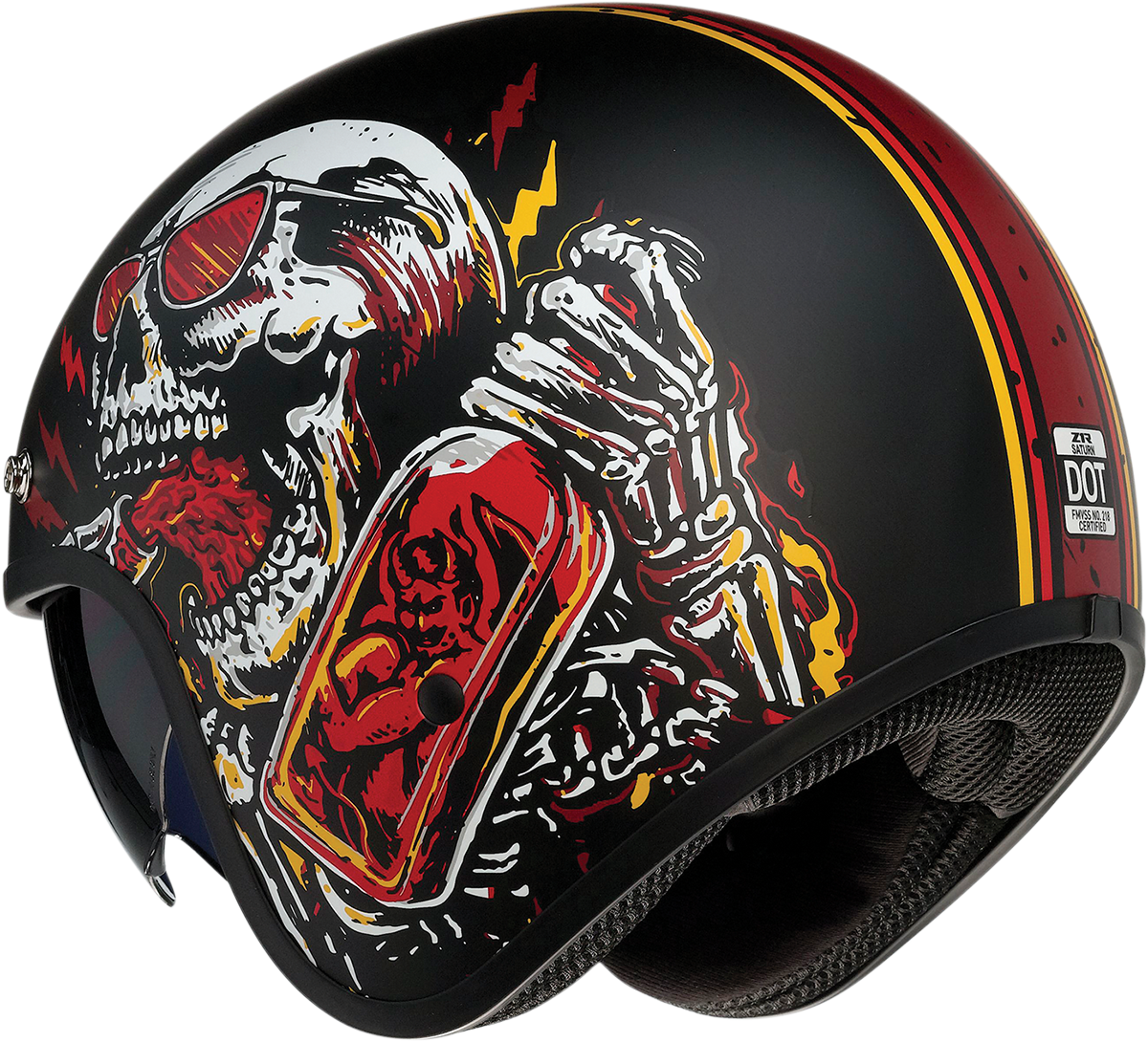 Saturn Helmet - Devil Made Me - Black/Red - Medium