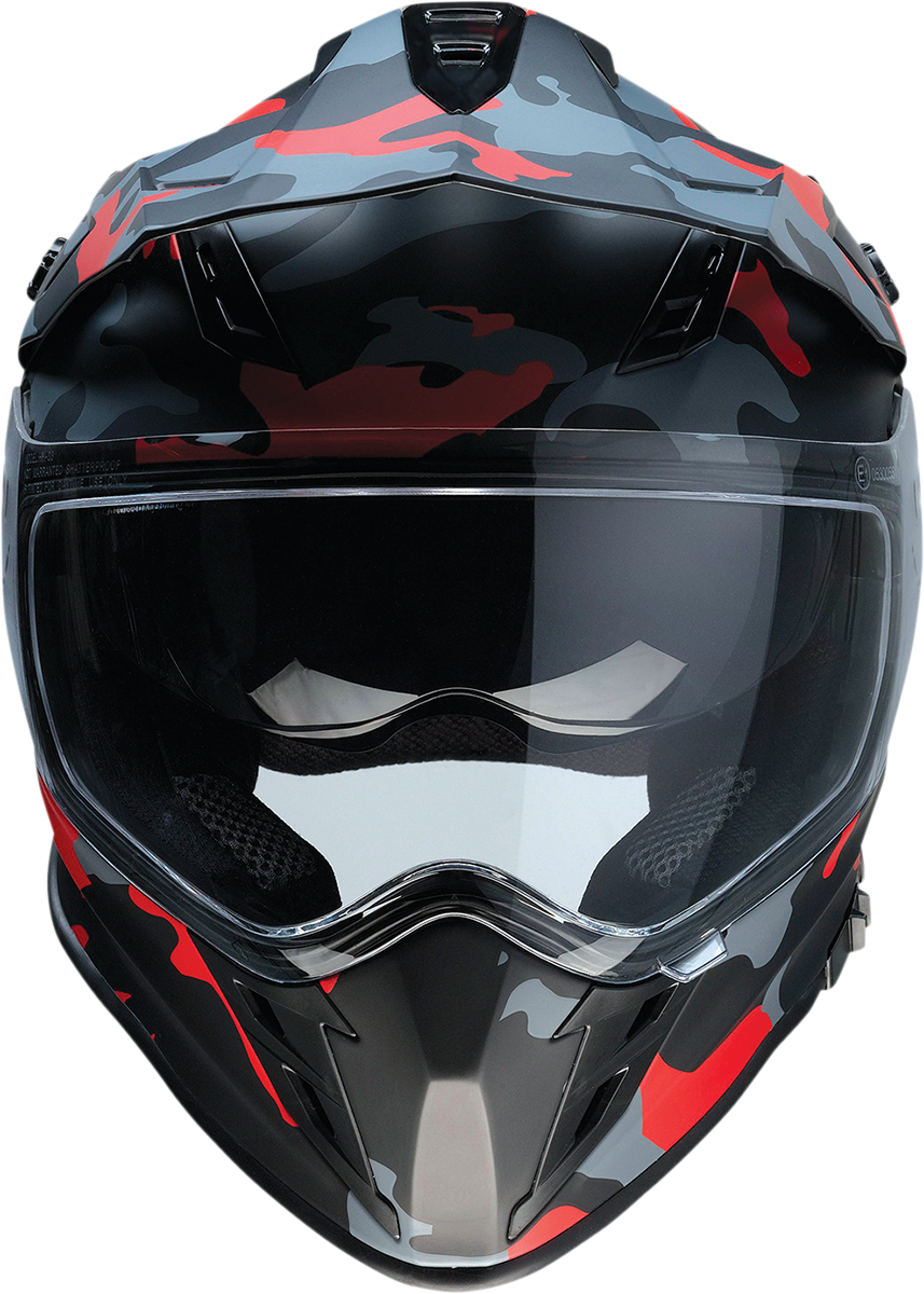 Range Helmet - Camo - Red - 2XL