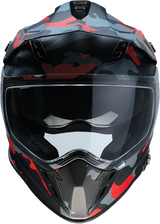 Range Helmet - Camo - Red - 2XL