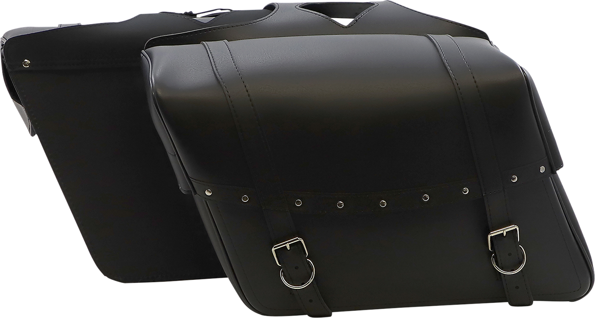 Highwayman Rivet Slant-Style Saddlebags - Jumbo