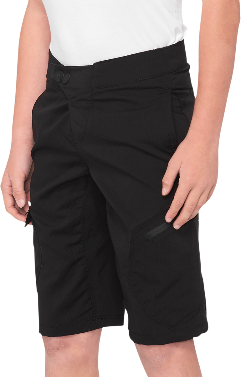 Youth Ridecamp Shorts - Black - US 22