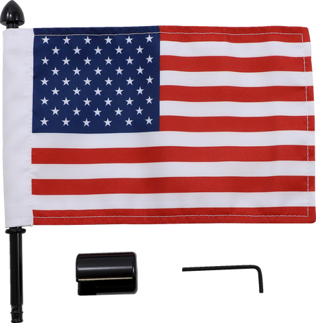 Flag Mount - 1/2\" Square Sissy Bar - 6\" X 9\" Flag