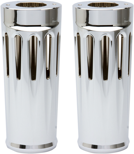 Fork Boot Covers - +2\" - Chrome - Deep Cut - FL 2014 - 2022