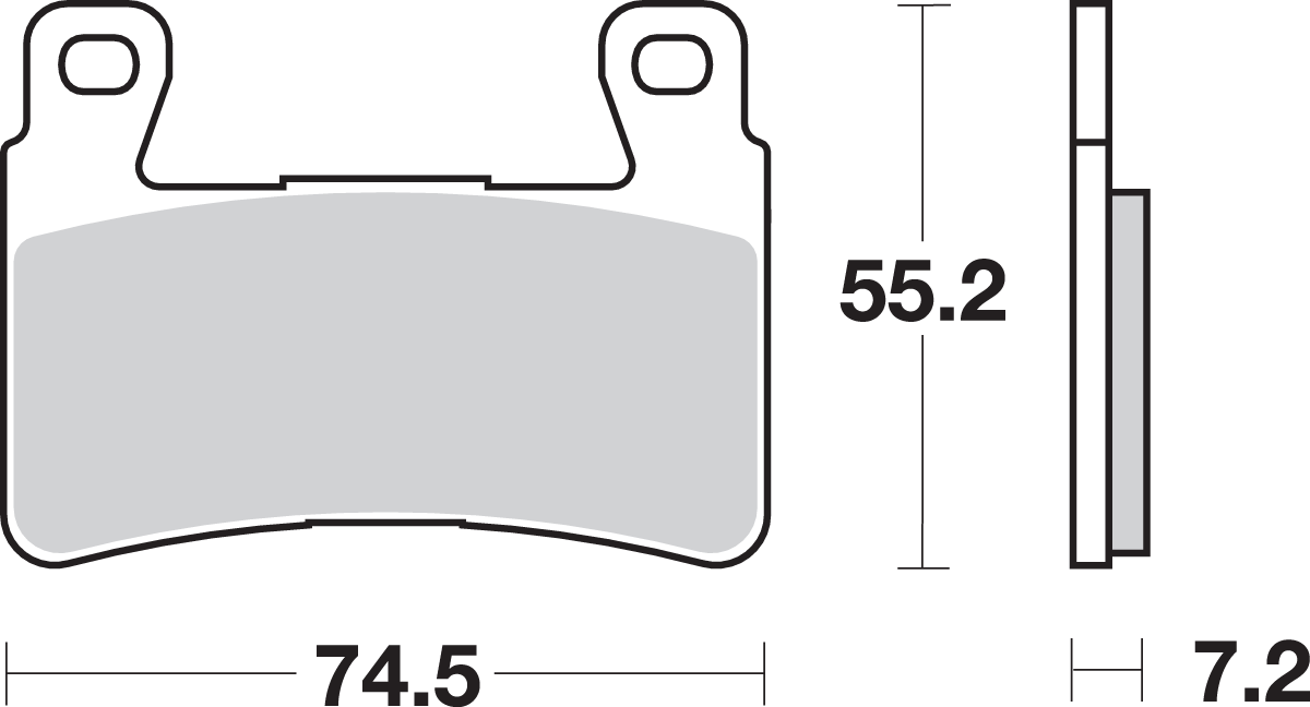 HS Brake Pads - Honda - 734HS 1999 - 2006