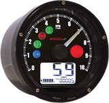 TNT-01 Electronic Speedometer/Tachometer - Black Face - Black Housing - 3\" Diameter x 1.75\" D