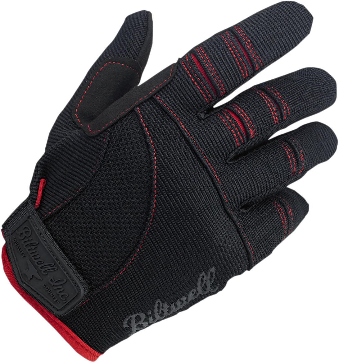 Moto Gloves - Black/Red - 2XL