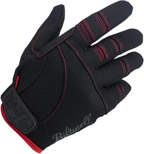 Moto Gloves - Black/Red - Medium