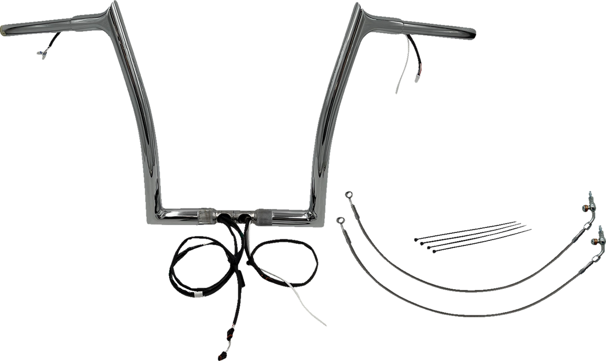 Handlebar Kit - Pointed Top - 14\" - Chrome 2016 - 2020