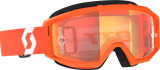 Primal Goggles - Orange/White - Orange Chrome Works