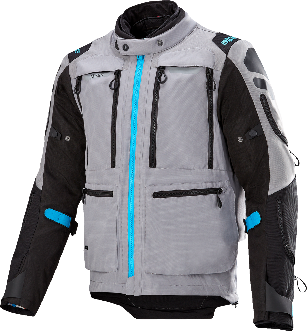 Ardent 3in1 Adventure Touring Jacket - Gray/Black/Blue - Medium