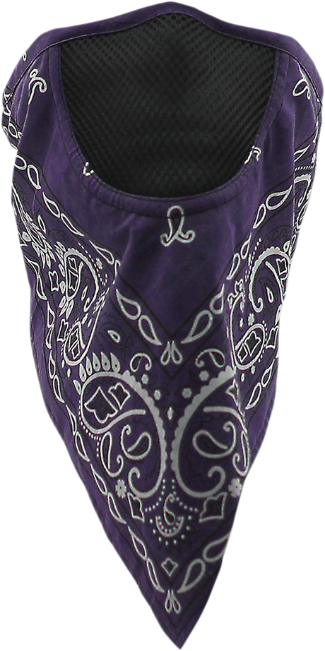 Facefit Facemask - Purple Paisley