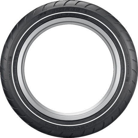 Tire - American Elite - Front - MT90B16 - Narrow Whitewall - 72H