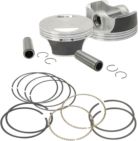 Piston Kit - for 97\" Big Bore Kit - 3.927\" - Standard 1999 - 2016