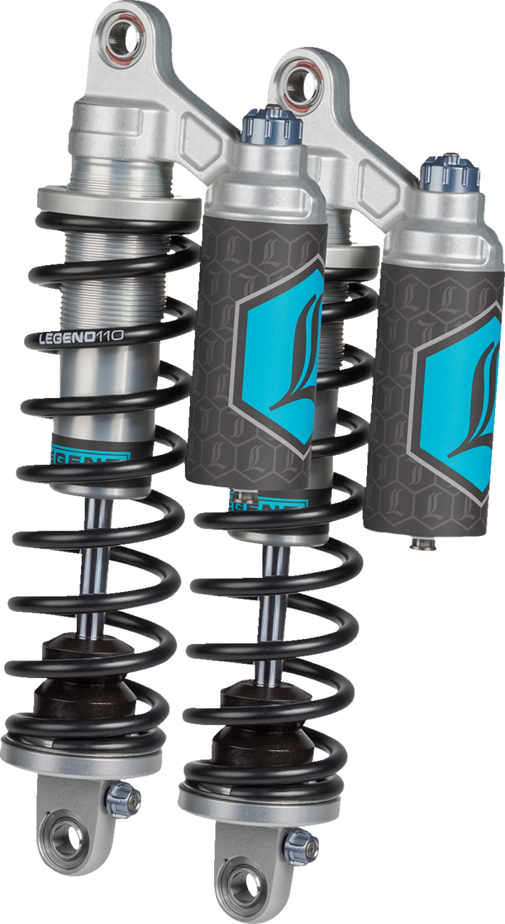 REVO ARC Piggyback Shocks - Standard - Clear - 14\" - \'04+ Sportster 2004 - 2022