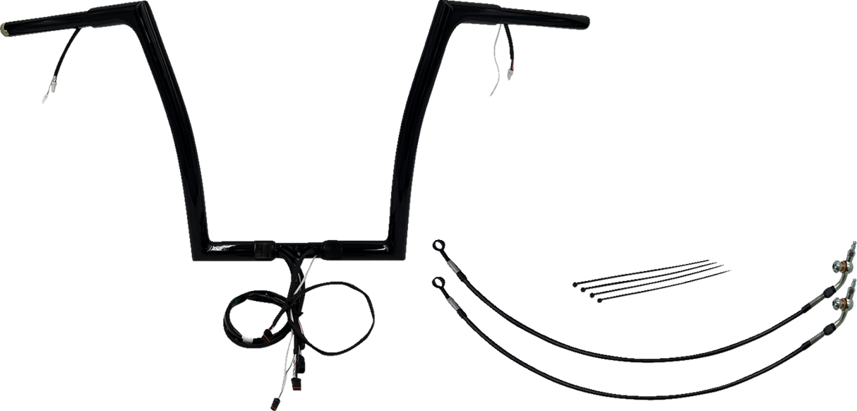 Handlebar Kit - Flat Top - 14\" - Black 2015 - 2015