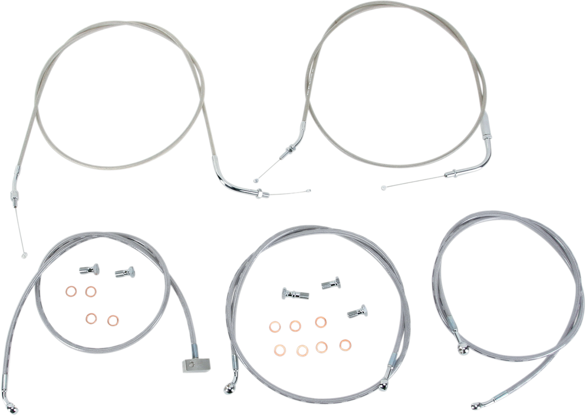 Cable Line Kit - 15\" - 17\" - Roadliner - Stainless Steel 2006 - 2015