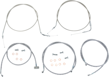 Cable Line Kit - 15\" - 17\" - Roadliner - Stainless Steel 2006 - 2015