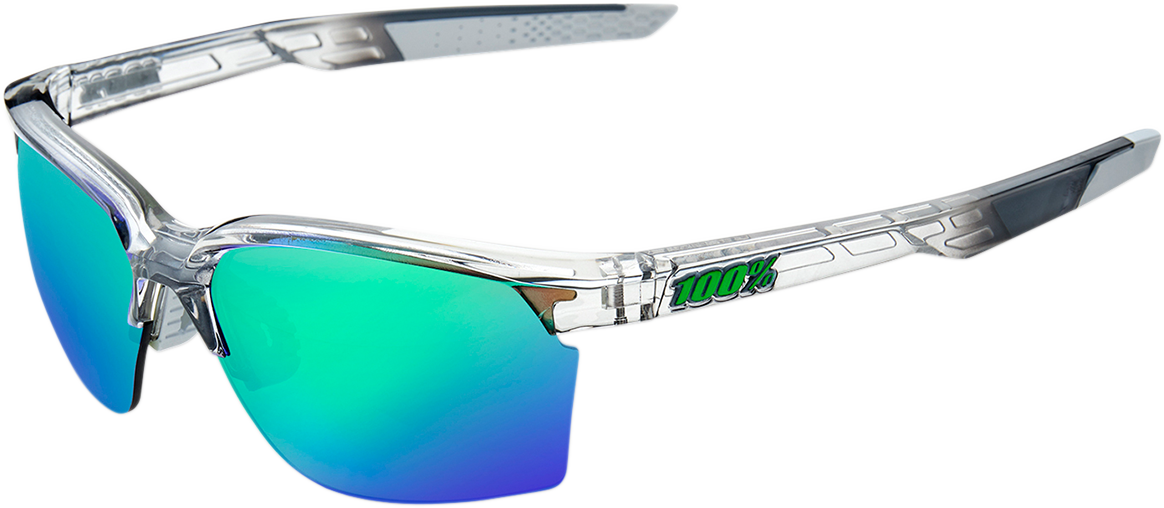 Sportcoupe Sunglasses - Gray - Green Mirror