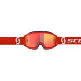 Primal Goggles - Red/White - Orange Chrome Works