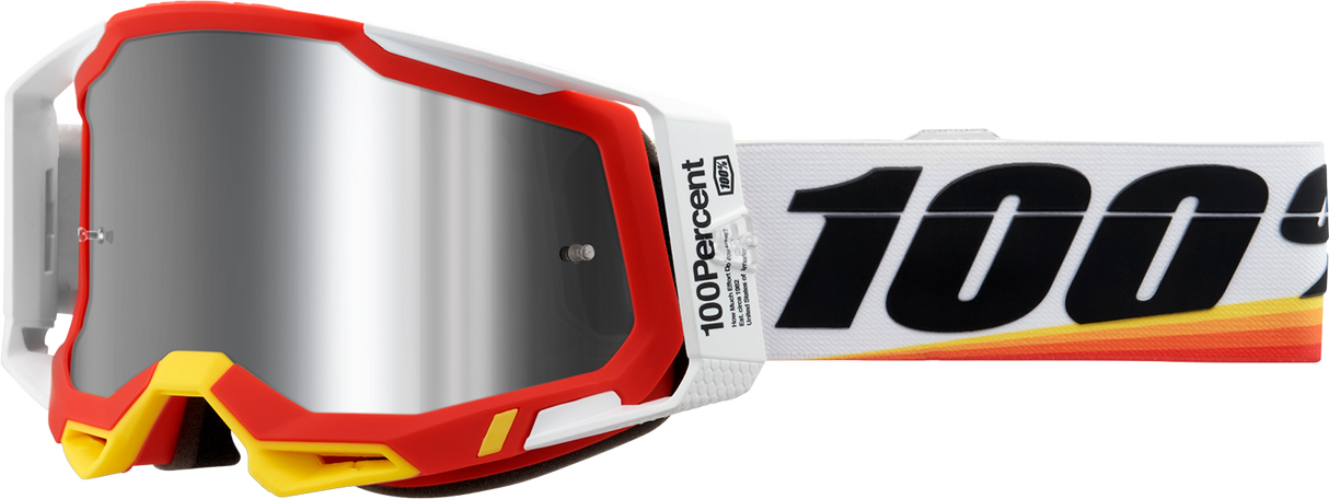 Racecraft 2 Goggles - Arsham Red - Silver Flash Mirror