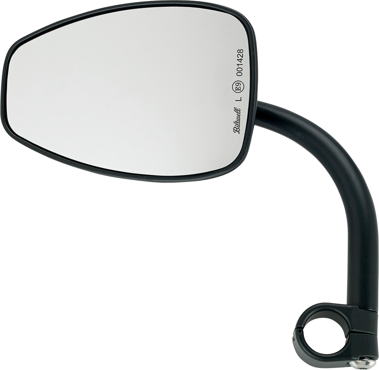 Clamp-On Utility Mirror - Tear Drop - Black