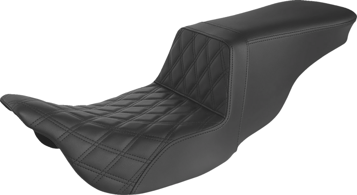 Tour Step-Up Seat - Front Lattice Stitch - Black - FL \'08-\'22 2008 - 2022