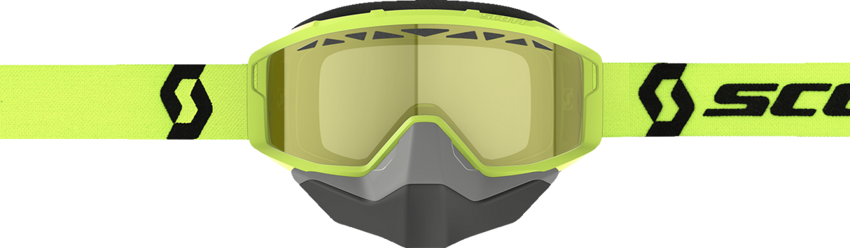 Primal Snow Cross Goggle - Yellow/Black - Dual Lens - Yellow