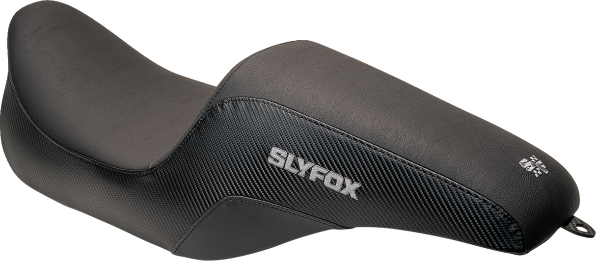 Slyfox Seat - Gray Logo - Smooth Vinyl - Carbon Fiber - FL \'97-\'07 1997 - 2007