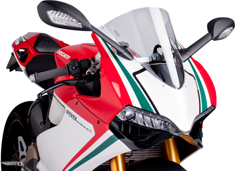 Race Windscreen - 15-3/4\" - Clear - Panigale 2012 - 2015