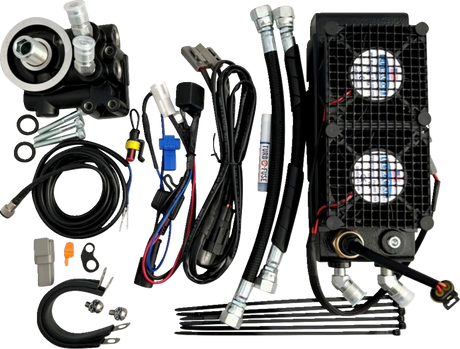 Oil Cooler Kit - Naked Black - Indian 2014 - 2023