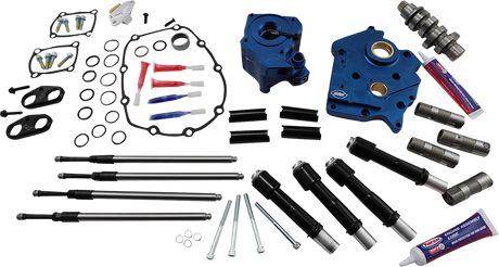 Cam Chest Kit with Plate - Chain Drive - Water Cooled - 465 Cam - Black Pushrods - M8 2017 - 2021