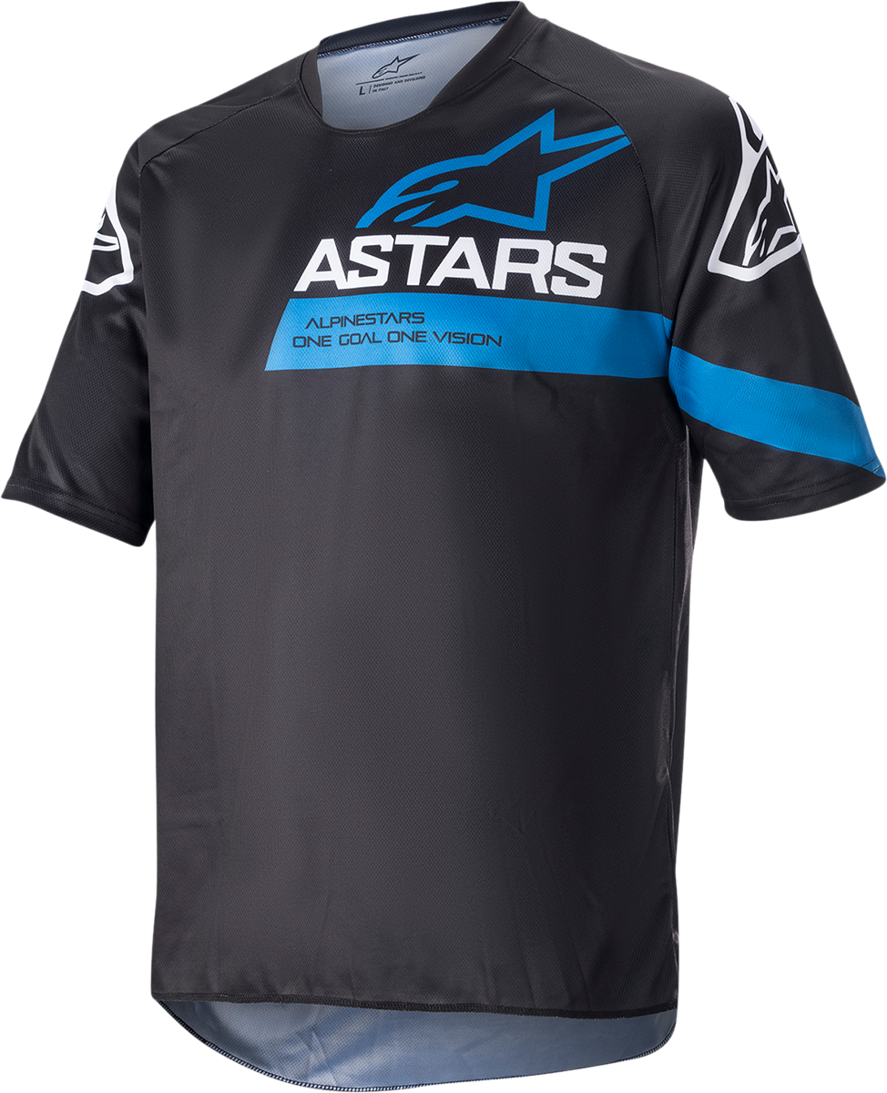 Racer V3 Jersey - Black/Bright Blue - Small