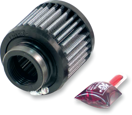 Rubber Base Crankcase Vent Filter - Black - 1-3/8\" ID