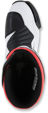 SMX-6 v2 Vented Boots - Black/White/Red Fluorescent - US 10.5 / EU 45