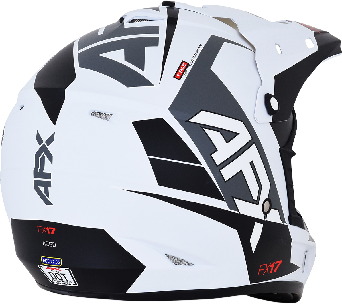 FX-17 Helmet - Aced - Matte White/White - Small