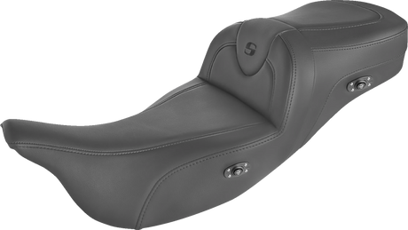 Heated RoadSofa™ Seat - Without Backrest - Black w/Black Stitching - Trikes 2009 - 2022