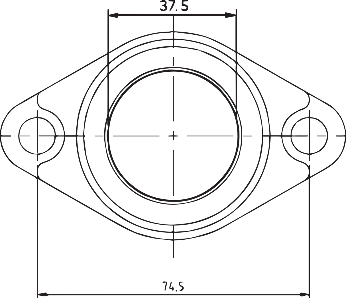 Carburetor Mounting Flange - Polaris 1993 - 1997