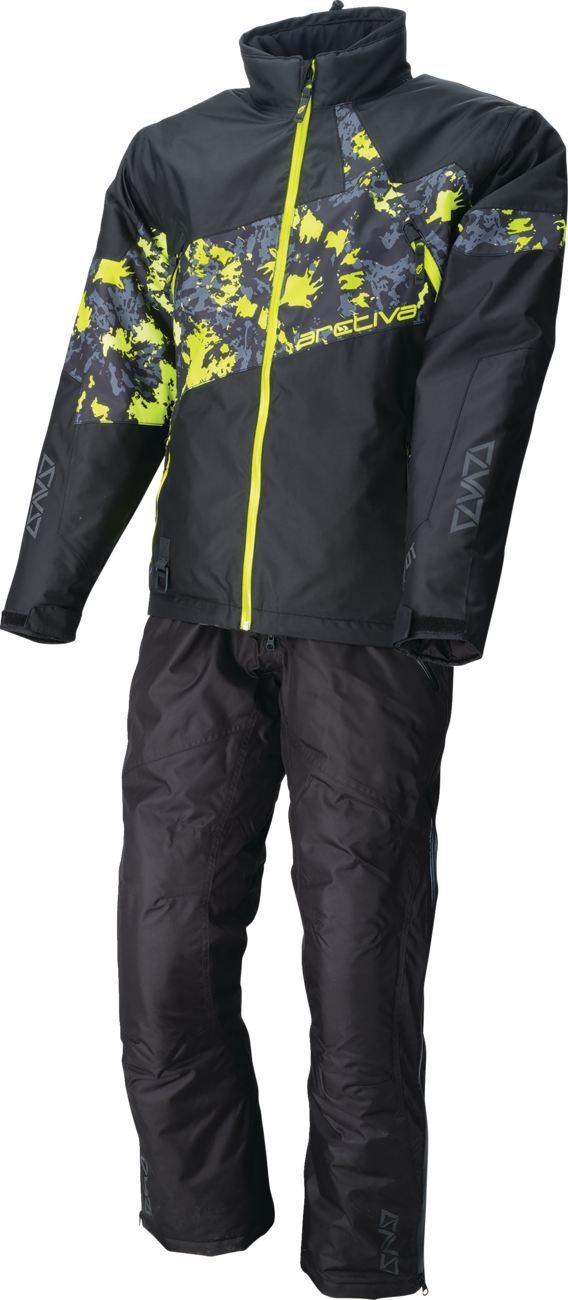 Pivot 7 Jacket - Camo Black/Hi-Vis - Large