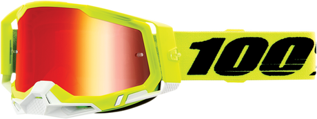 Racecraft 2 Goggles - Fluo Yellow - Red Mirror