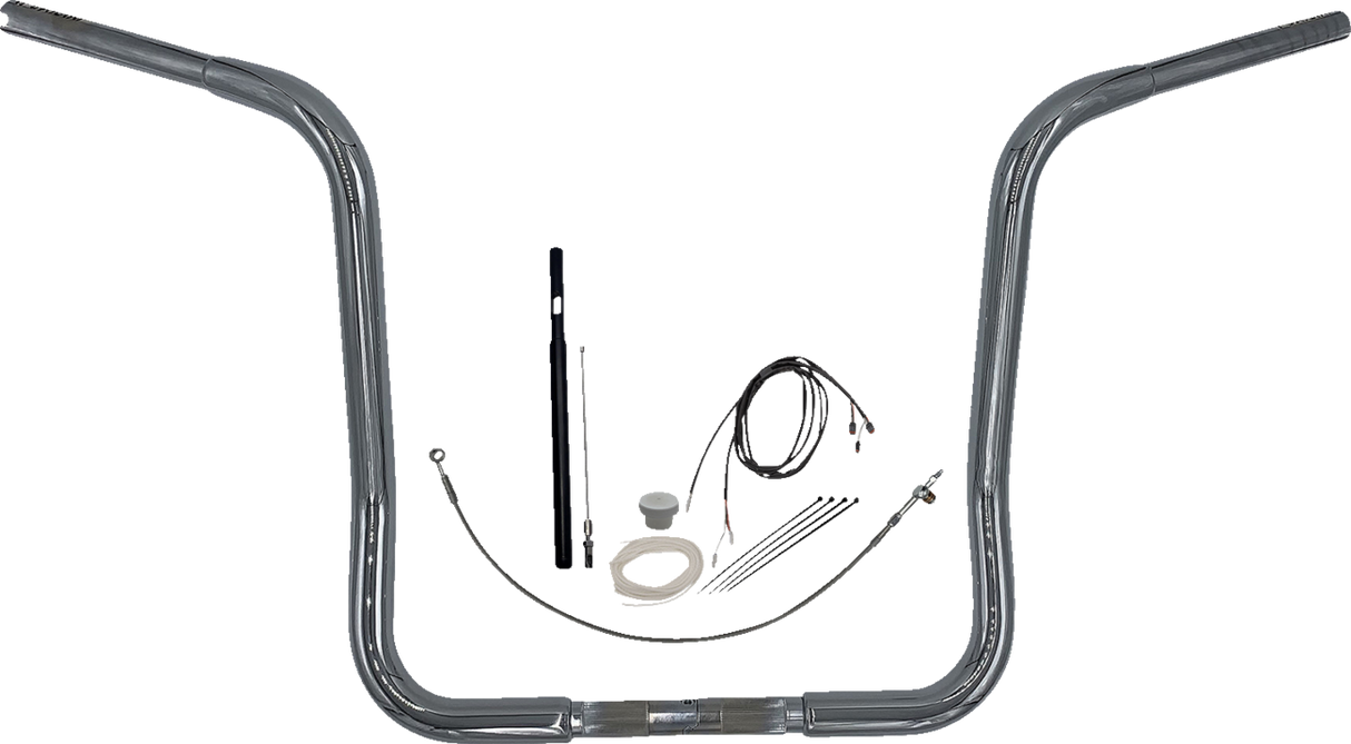 Handlebar Kit - Rounded Top - 16\" - Chrome 2021 - 2022