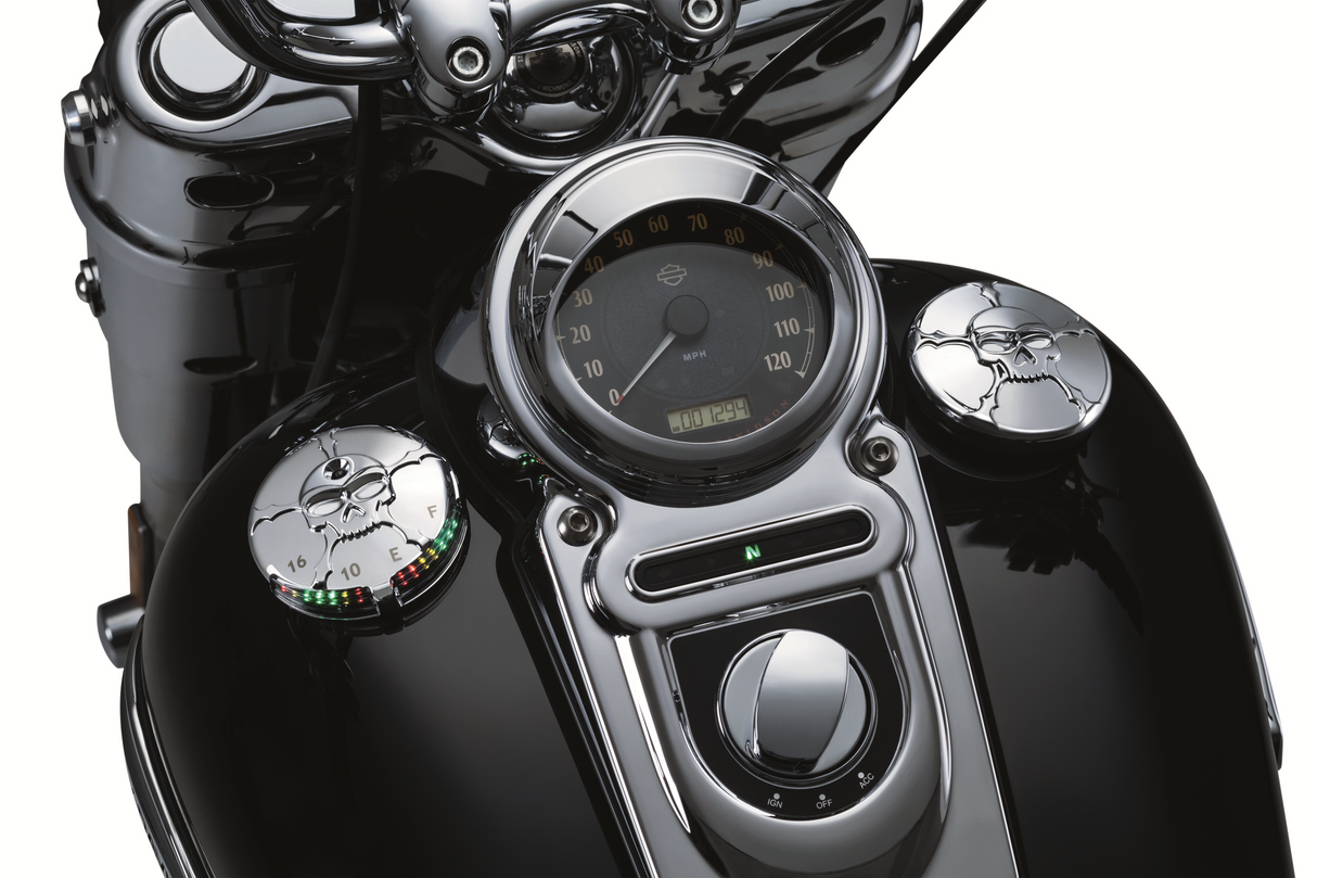 Zombie LED Fuel and Battery Gauge - Chrome 1993 - 2020