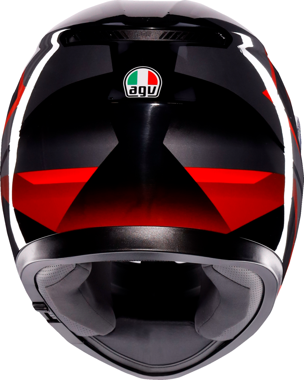 K3 Helmet - Striga - Black/Gray/Red - Medium