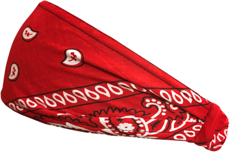 Mini Doo-Z Headwrap - Red White/Black Paisley