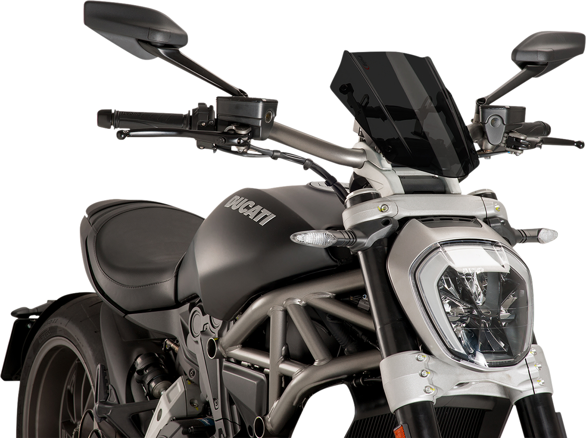 New Generation Windscreen - 11-5/8\" - Dark Smoke - Diavel 2016 - 2018