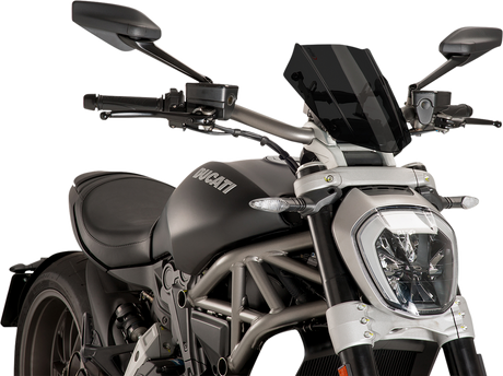 New Generation Windscreen - 11-5/8\" - Dark Smoke - Diavel 2016 - 2018